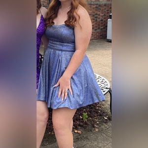 Sherri Hill short formal dress with pockets